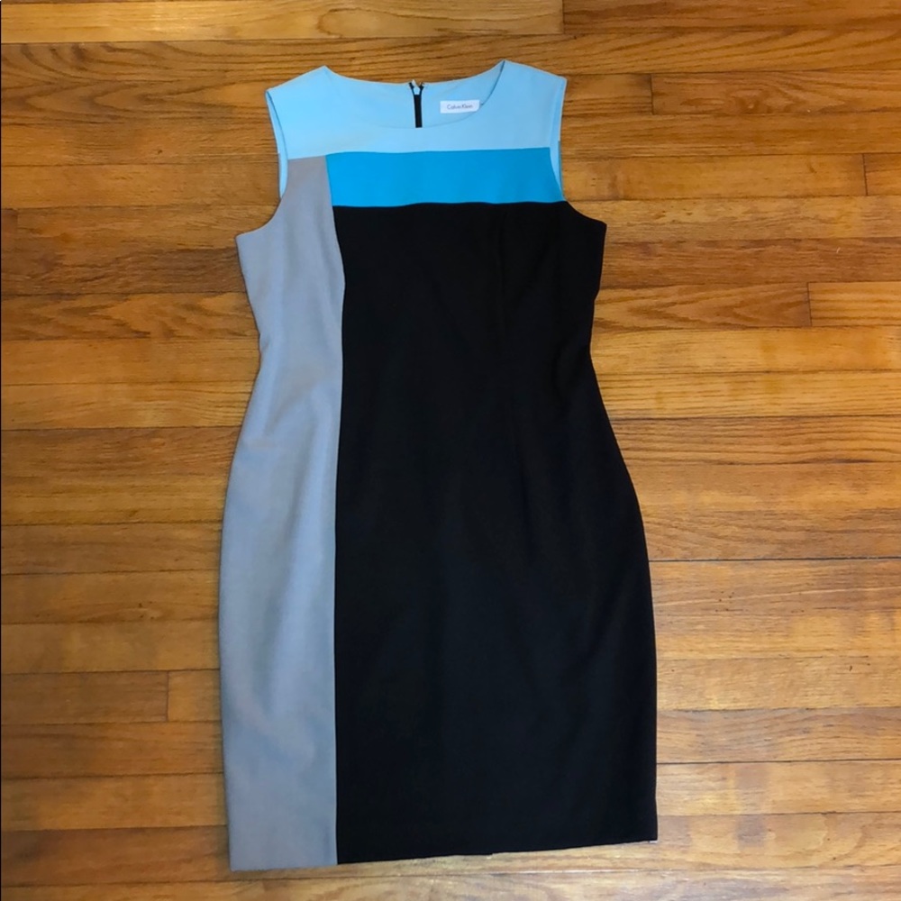 Calvin Klein color block dress
